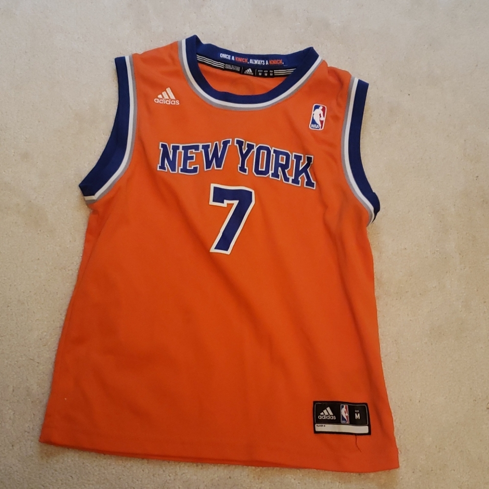 NBA Carmelo Anthony Knicks Orange Alternate Jersey